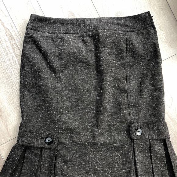 BCX Grey Pleated Skirt 3 - Picture 2 of 5